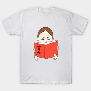 Baby reading a book T-Shirt